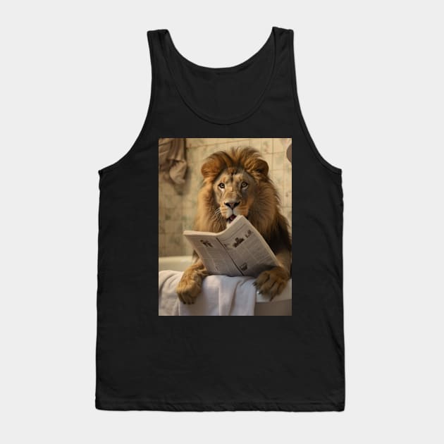 The Lion's Leisure Read Tank Top by vk09design